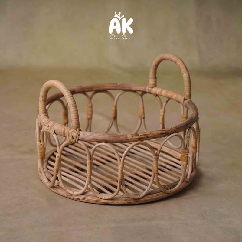 Cane Round Basket