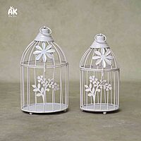 Metal Bird Cage Set