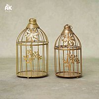 Metal Bird Cage Set