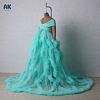 Copy of Olivia Gown - Cyan - M-L