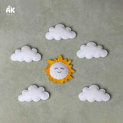 Felt Sun & Cloud