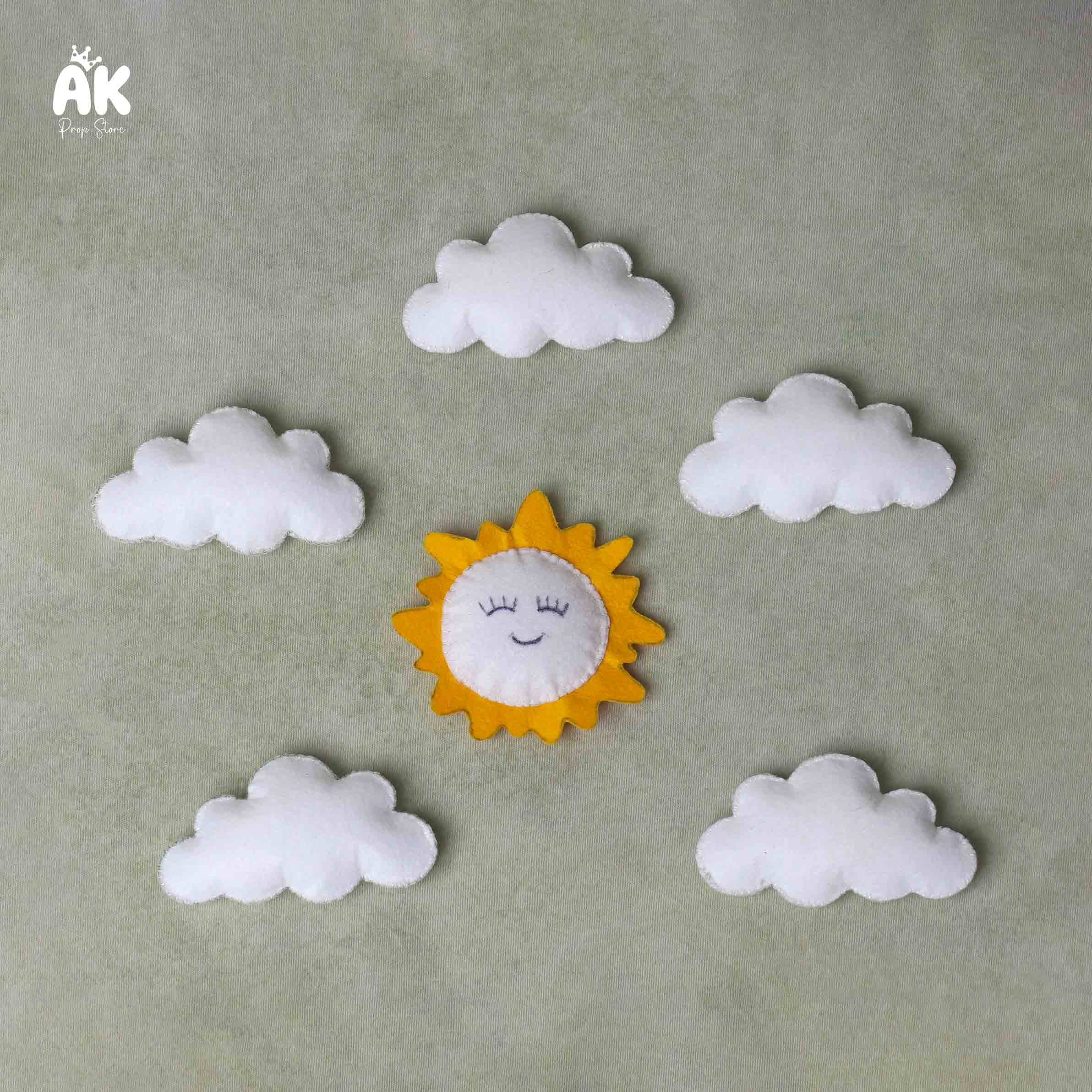 Felt Sun & Cloud