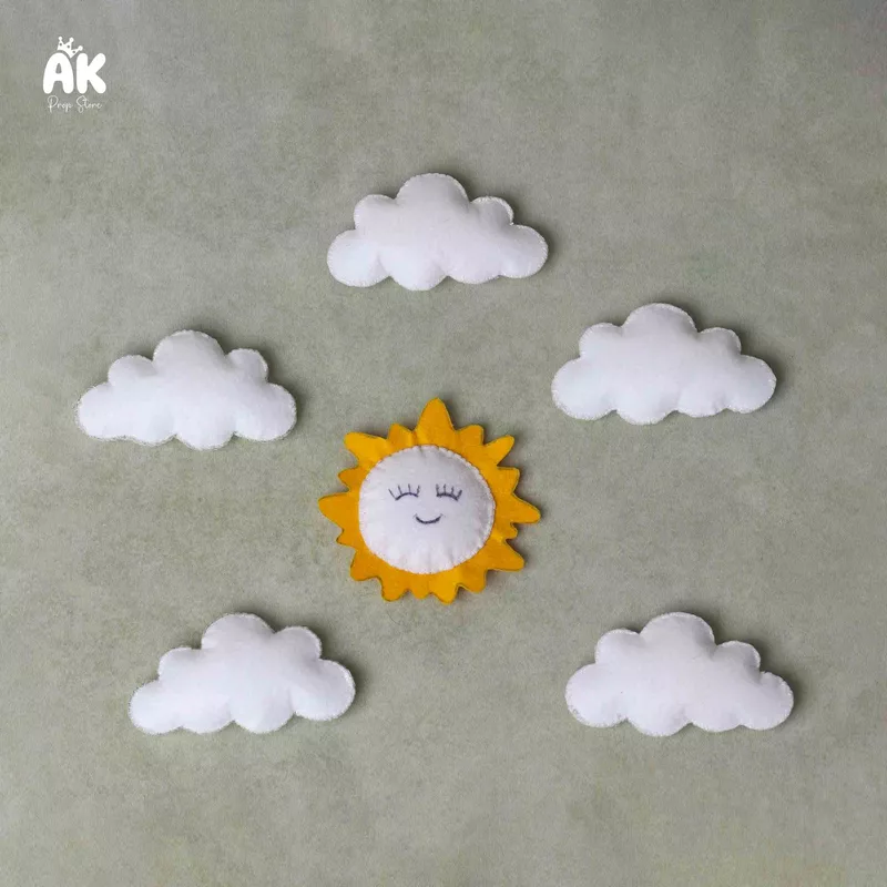 Felt Sun & Cloud