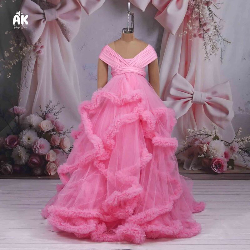 Pink Elsa Gown Maternity Theme