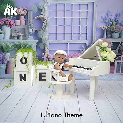 White Piano Theme - Toddler White Piano Theme - Toddler