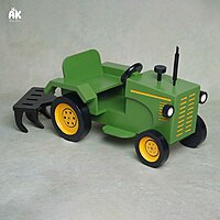 Tractor With Plough