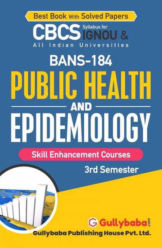 IGNOU BANS-184 - Public Health and Epidemiology, Latest CBCS Help Book Edition