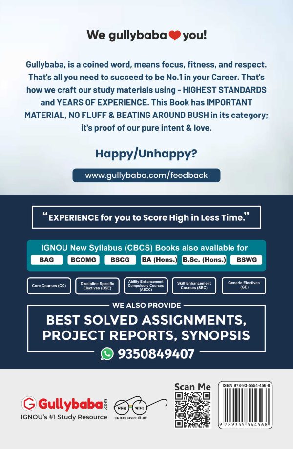 IGNOU BAPI-03 - Economics and Marketing of Organic Produce, Latest CBCS Help Book Edition