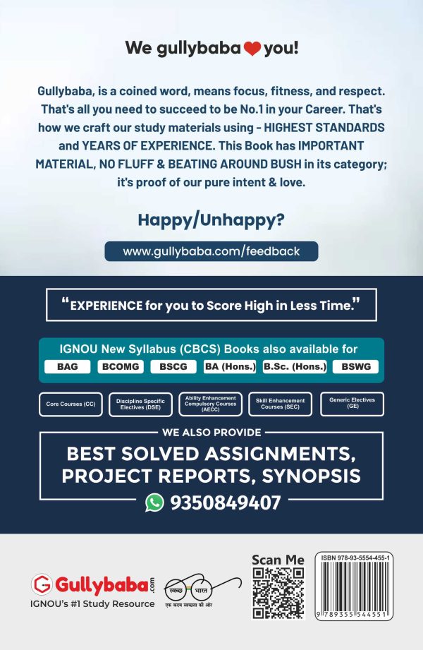 IGNOU BAPI-03 - Economics and Marketing of Organic Produce, Latest CBCS Help Book Edition