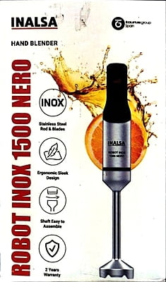 BB Inalsa Robot Inox 1500 Nero 1500 Stick