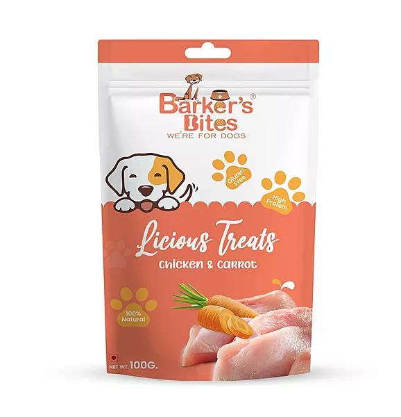 Barker's Bite Chicken and Carrot Sticks for Dogs
