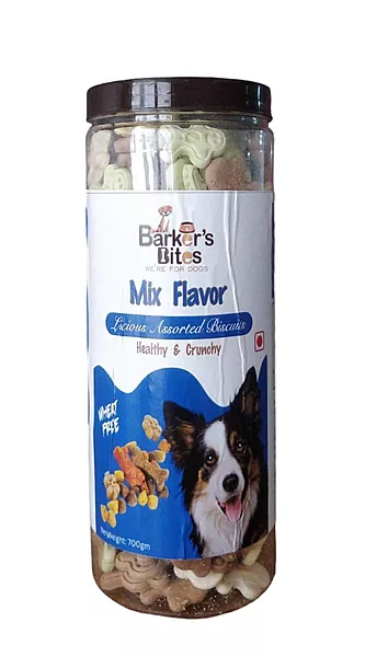 Barker's Bite Mix Flavor Biscuit Jar