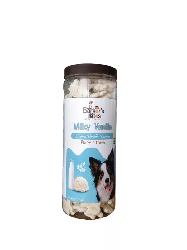 Barker's Bite Milky Vanilla Biscuit Jar