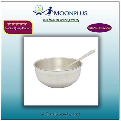Silver Bowl with Spoon- 80g Silver Bowl with Spoon- 80g