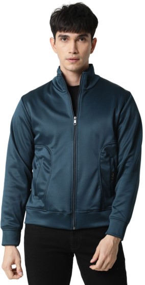 RARE RABBIT BONDED FLEECE JACKET PETROL