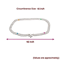 Silver Arunal Hip Chain for Kids - Handmade Style