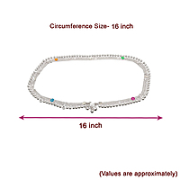 Silver Arunal Hip Chain for Kids - Handmade Style