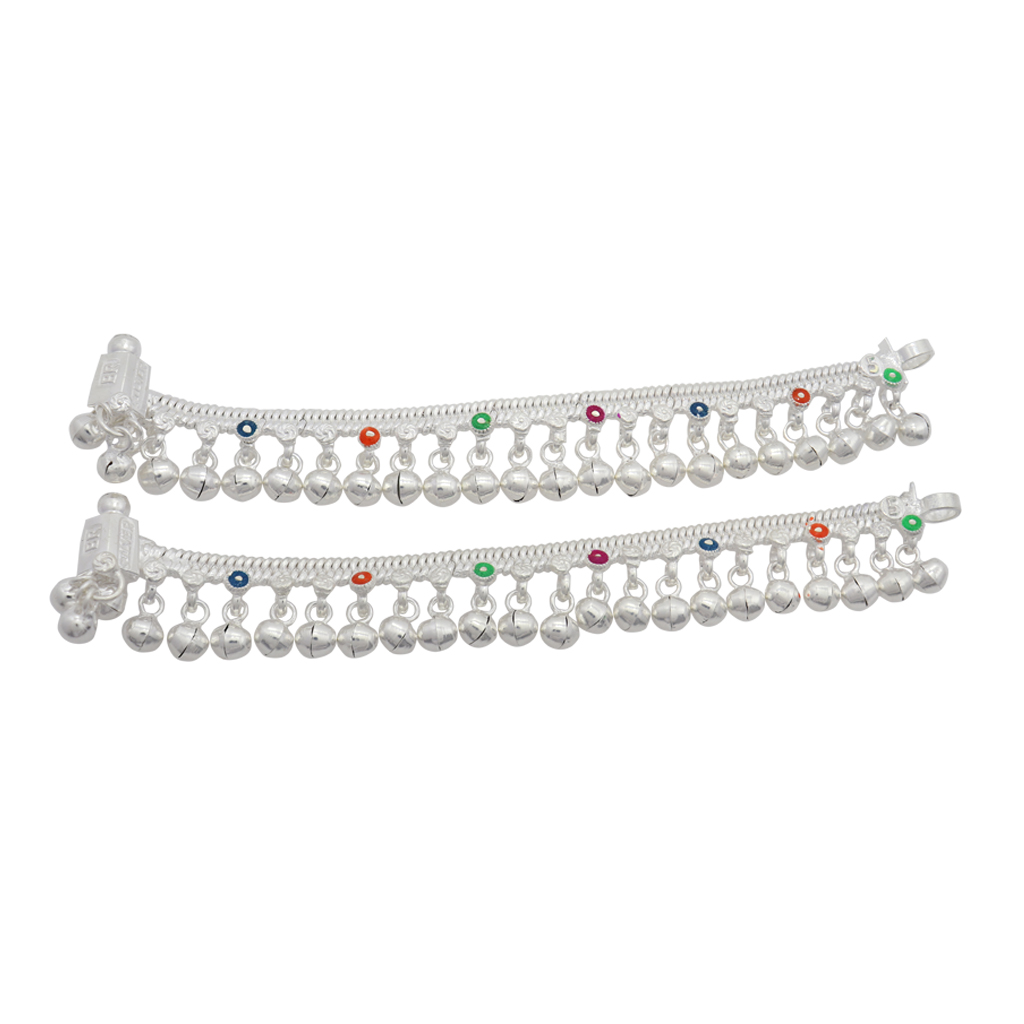 Silver Baby Anklet 5 inch
