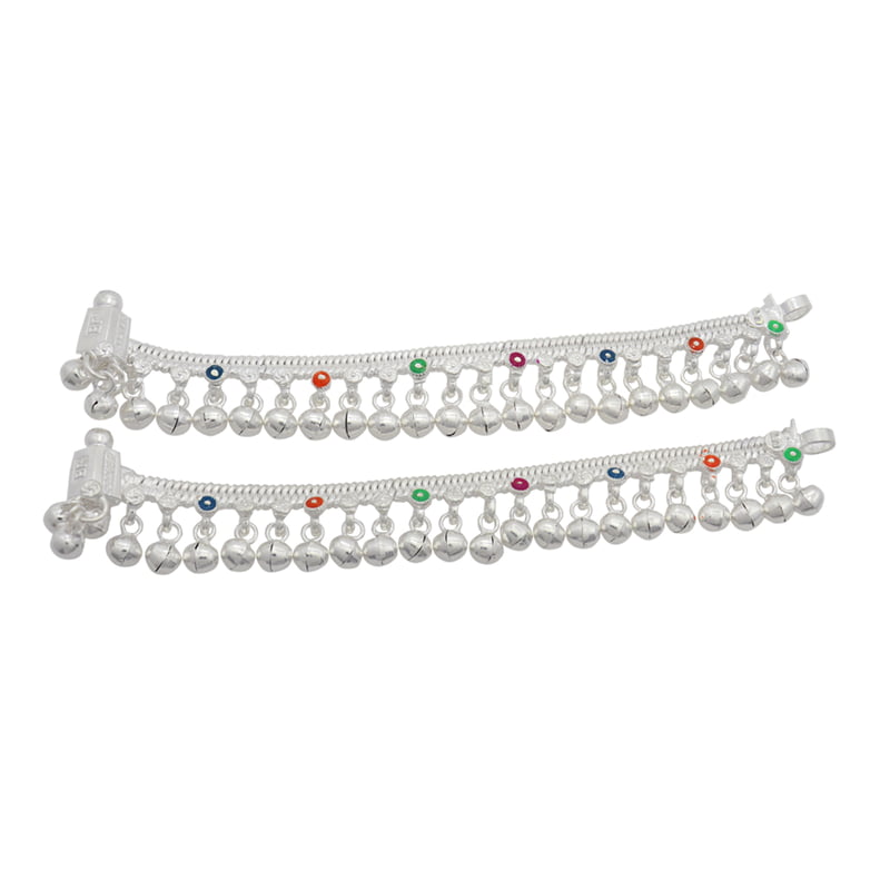 Silver Baby Anklet 5 inch