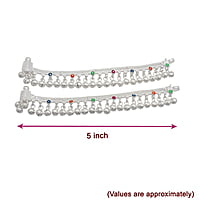 Silver Baby Anklet 5 inch