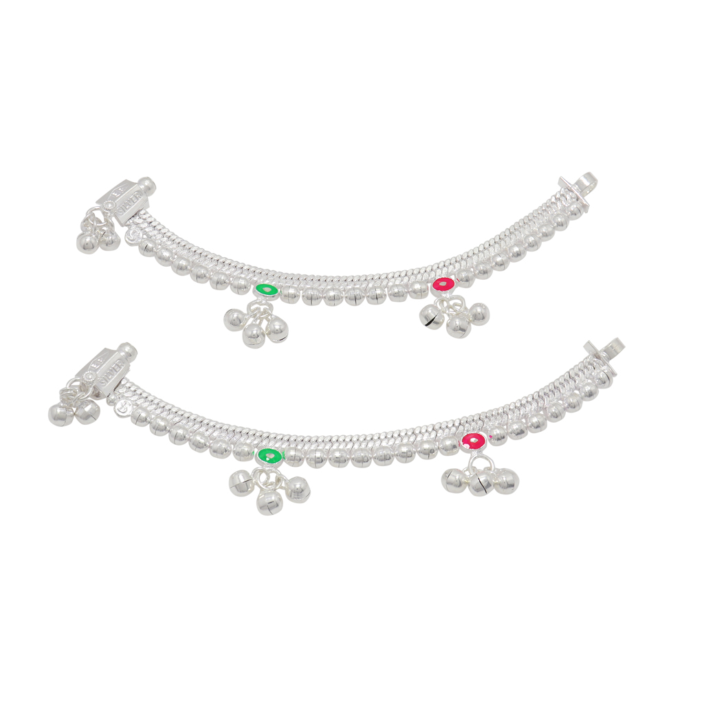 Silver Born Baby Anklet 5inch