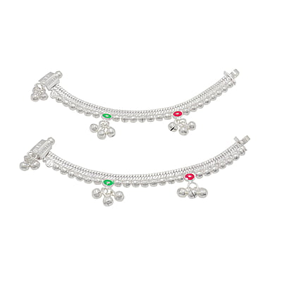 Silver Born Baby Anklet 5inch Silver Born Baby Anklet 5inch