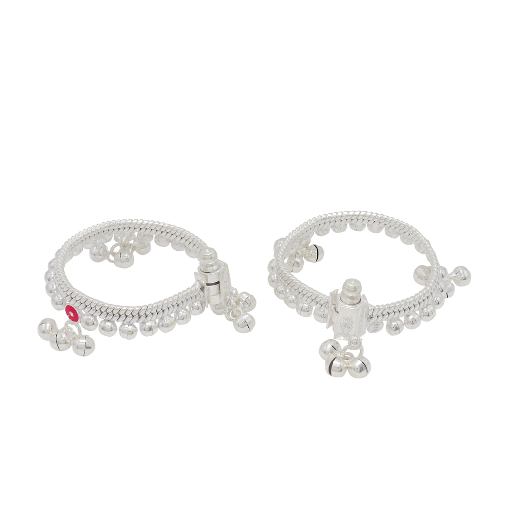 Silver Born Baby Anklet 5inch