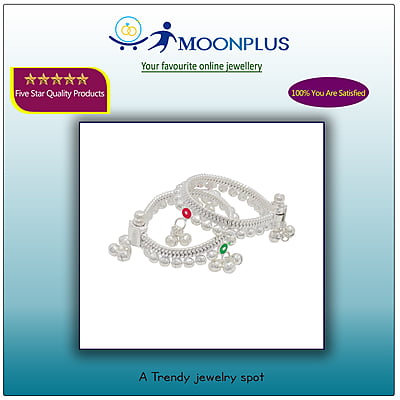 Silver Born Baby Anklet 5inch Silver Born Baby Anklet 5inch