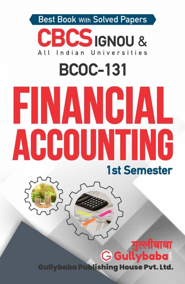 IGNOU BCOC-131 - Financial Accounting, Latest Help Book Edition