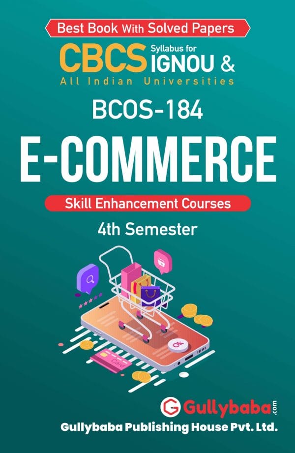 IGNOU BCOS-184 - E-Commerce, Latest Help Book Edition