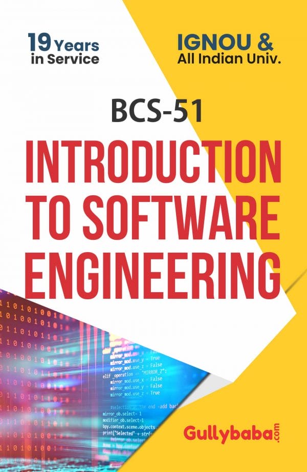 IGNOU BCS-51 - Introduction to Software Engineering, Latest Help Book Edition
