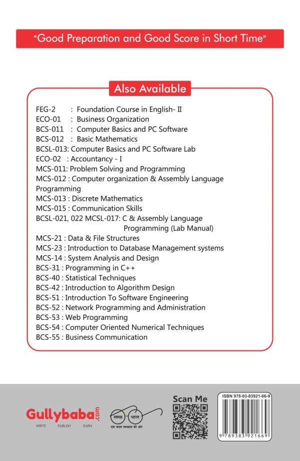 IGNOU BCS-52 - Network Programming and Administration, Latest Help Book Edition
