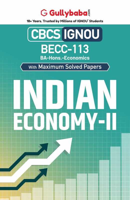 IGNOU BECC-113 - Indian Economy-II, Latest CBCS Help Book Edition