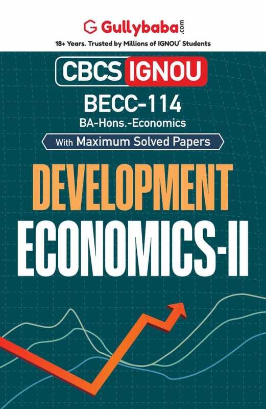IGNOU BECC-114 - Development Economics-II, Latest CBCS Help Book Edition