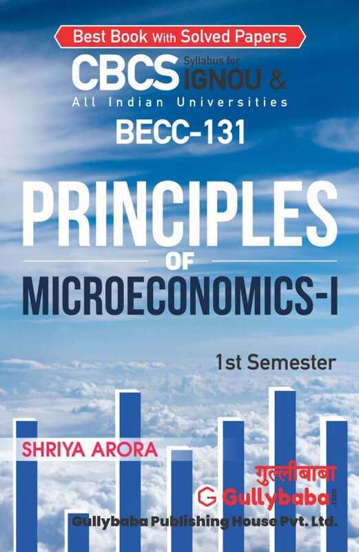 IGNOU BECC-131 - Principles of Microeconomics-I, Latest CBCS Help Book Edition
