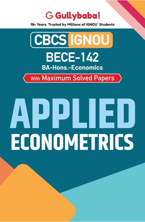 IGNOU BECE-142 - Applied Econometrics, Latest CBCS Help Book Edition