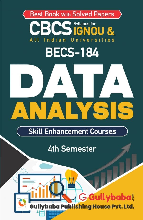 IGNOU BECS-184 - Data Analysis, Latest CBCS Help Book Edition