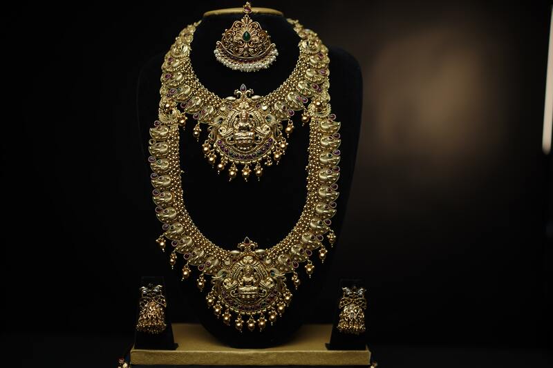 Lakshmi set with golden set