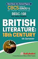 IGNOU BEGC-108 - British Literature: 18th Century, Latest CBCS Help Book Edition