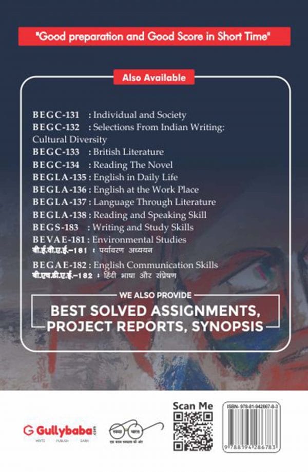 IGNOU BEGC-131 - Individual and Society, Latest CBCS Help Book Edition