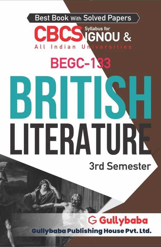 IGNOU BEGC-133 - British Literature, Latest CBCS Help Book Edition