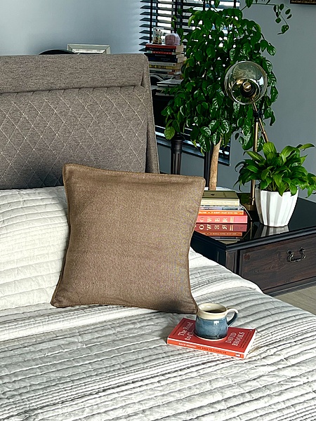 BEIGE CUSHION COVER