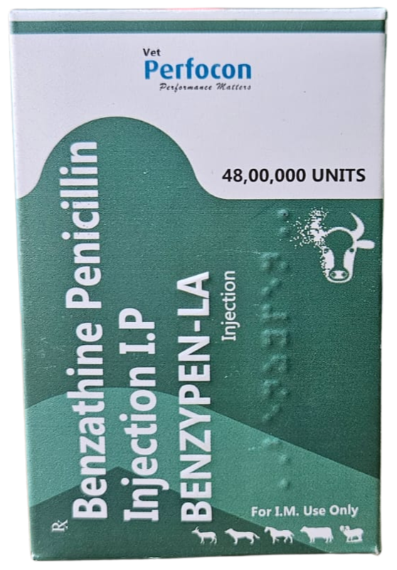 BENZATHINE PENICILLIN INJ 48 LAKH ( long acting)