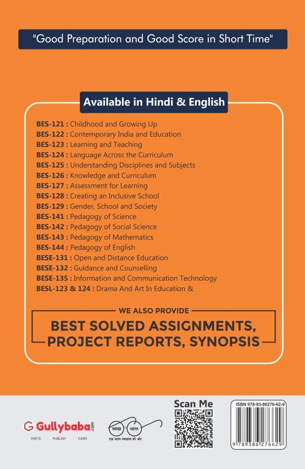 IGNOU BES-122 - Contemporary India and Education, Latest Help Book Edition IGNOU BES-122 - Contemporary India and Education, Latest Help Book Edition