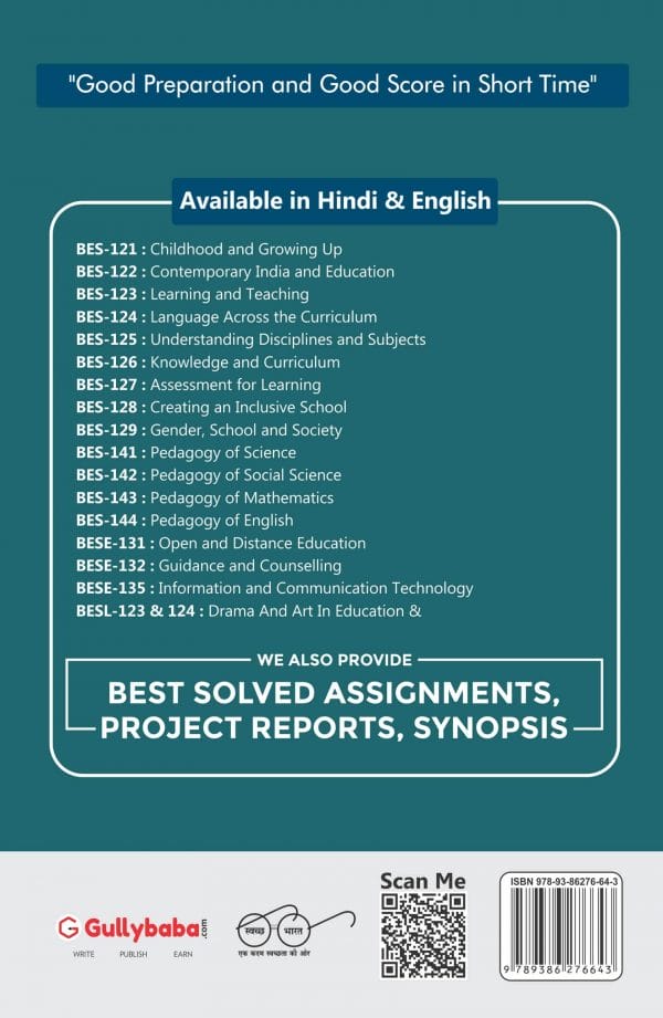 IGNOU BES-124 - Language Across the Curriculum, Latest Help Book Edition