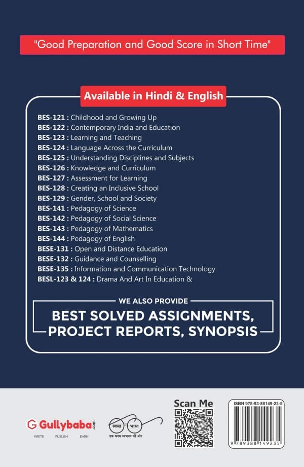 IGNOU BES-143 - Pedagogy of Mathematics, Latest Help Book Edition IGNOU BES-143 - Pedagogy of Mathematics, Latest Help Book Edition