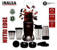 BG Inalsa Nutri Edge 5J Red Metallic, Metallic Silver