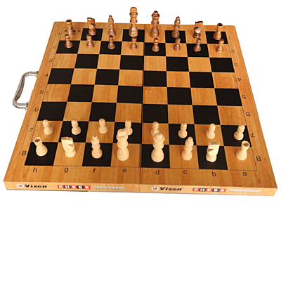CHESS BOARD FOLD ASHOKA WITH WOODEN COINS