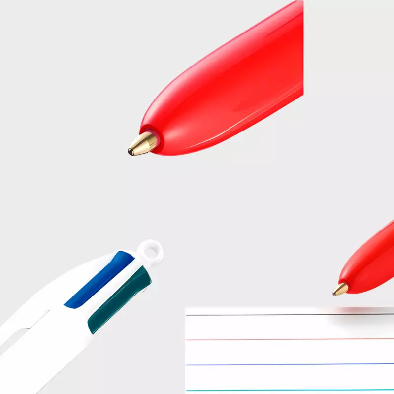 BIC 4-Color Ballpoint Pen 0.7mm Red