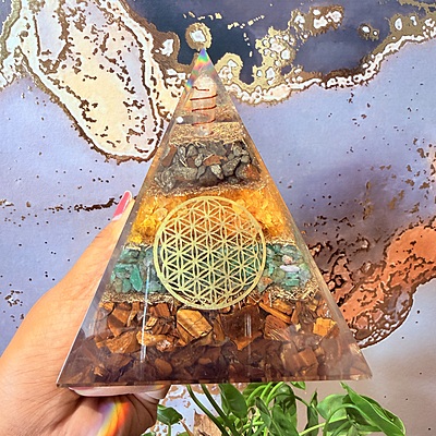 Wealth Resin Pyramid